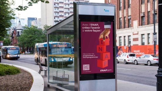 ENAP - Affiche publicitaire abribus